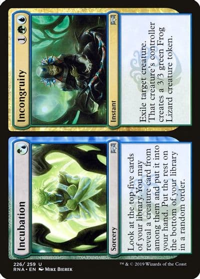 Incubation Incongruity Ravnica Allegiance Magic card