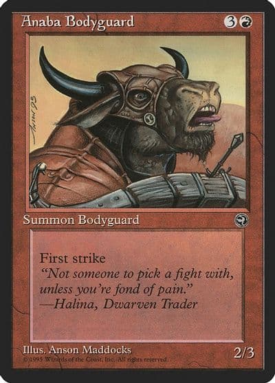 Anaba Bodyguard Version 2 Homelands Magic card