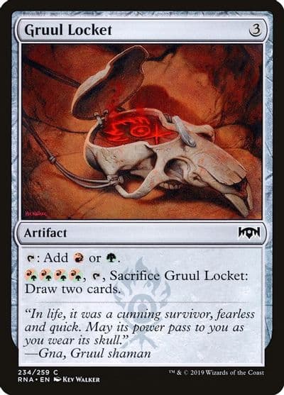 Gruul Locket Ravnica Allegiance Magic card