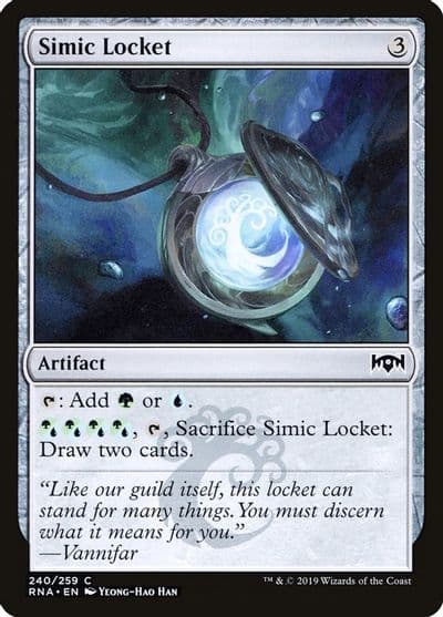 Simic Locket Ravnica Allegiance Magic card