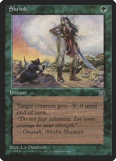 Shrink Version 2 Homelands Magic card