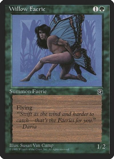 Willow Faerie Version 2 Homelands Magic card