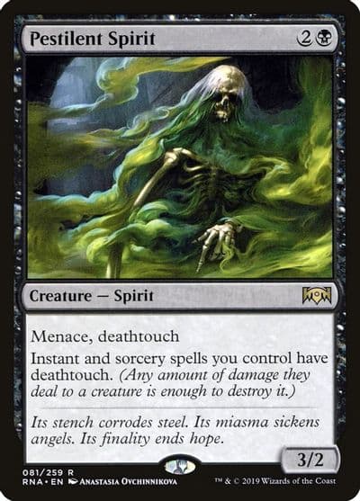 Pestilent Spirit Ravnica Allegiance Magic card