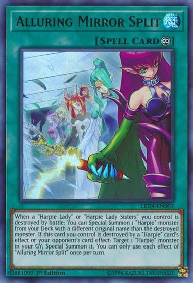 Alluring Mirror Split Legendary Duelists: Sisters of the Rose Yu-Gi-Oh! card