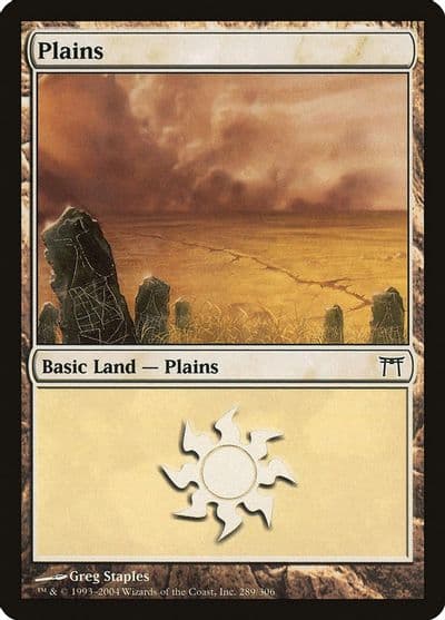 Plains 289 Champions of Kamigawa Magic card