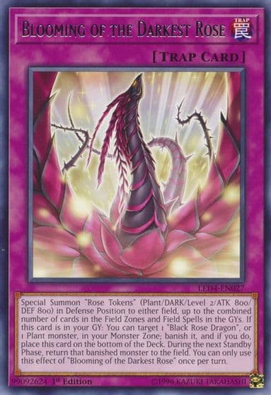 Blooming of the Darkest Rose Legendary Duelists: Sisters of the Rose Yu-Gi-Oh! card