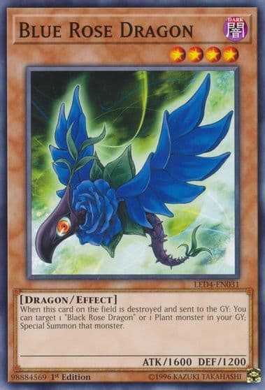 Blue Rose Dragon Legendary Duelists: Sisters of the Rose Yu-Gi-Oh! card
