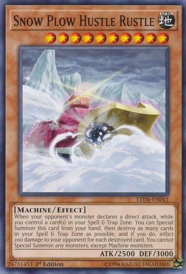 Snow Plow Hustle Rustle Legendary Duelists: Sisters of the Rose Yu-Gi-Oh! card
