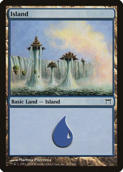 Island 292 Champions of Kamigawa Magic card