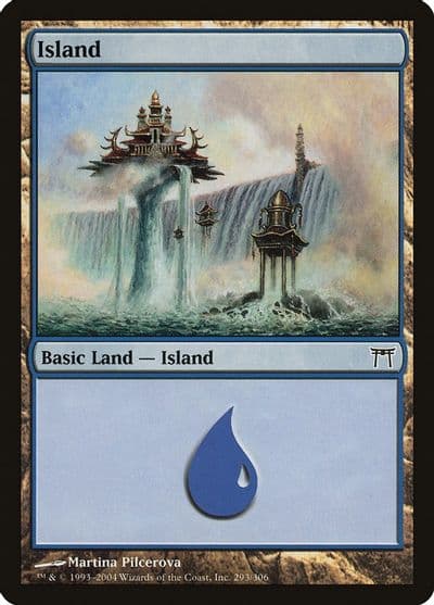 Island 293 Champions of Kamigawa Magic card