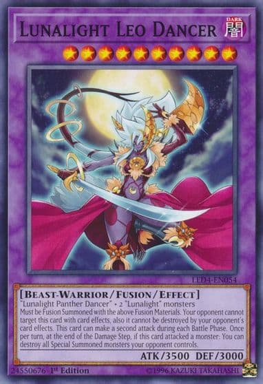 Lunalight Leo Dancer Legendary Duelists: Sisters of the Rose Yu-Gi-Oh! card