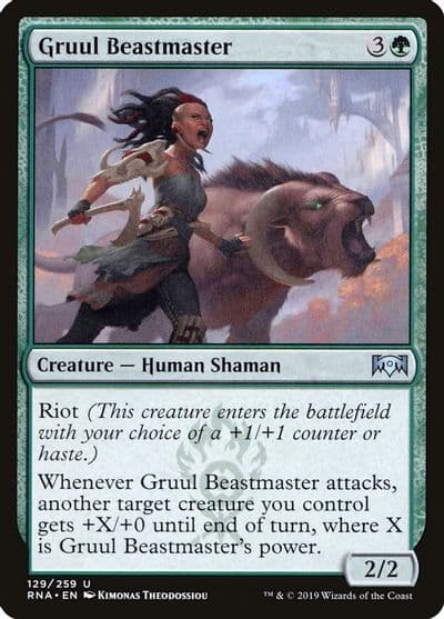 Gruul Beastmaster Ravnica Allegiance Magic card
