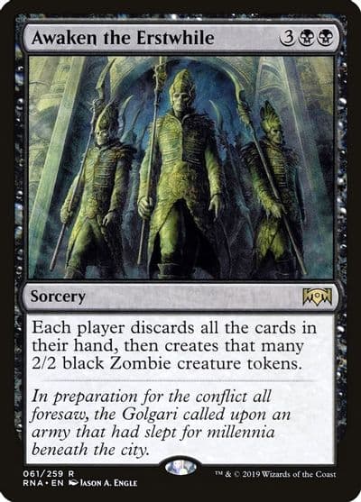 Awaken the Erstwhile Ravnica Allegiance Magic card