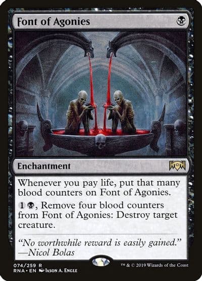 Font of Agonies Ravnica Allegiance Magic card