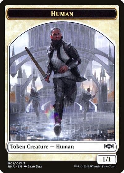 Human Token Ravnica Allegiance Magic card