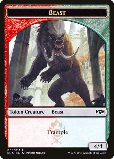 Beast Token Ravnica Allegiance Magic card