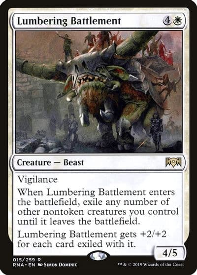 Lumbering Battlement Ravnica Allegiance Magic card