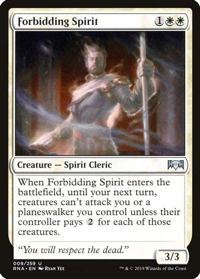 Forbidding Spirit Ravnica Allegiance Magic card