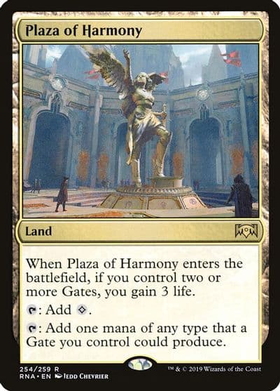 Plaza of Harmony Ravnica Allegiance Magic card