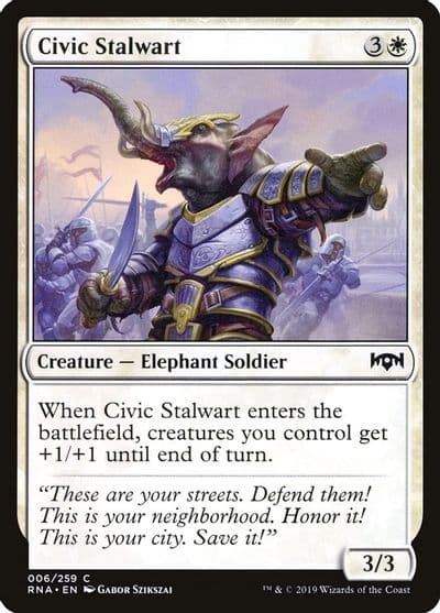 Civic Stalwart Ravnica Allegiance Magic card