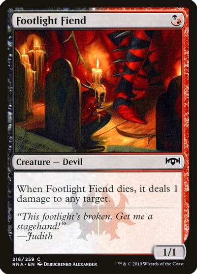 Footlight Fiend Ravnica Allegiance Magic card