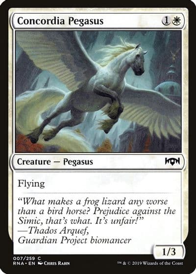 Concordia Pegasus Ravnica Allegiance Magic card