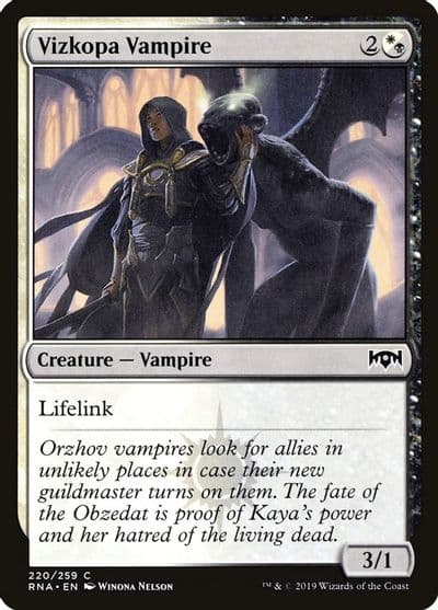 Vizkopa Vampire Ravnica Allegiance Magic card