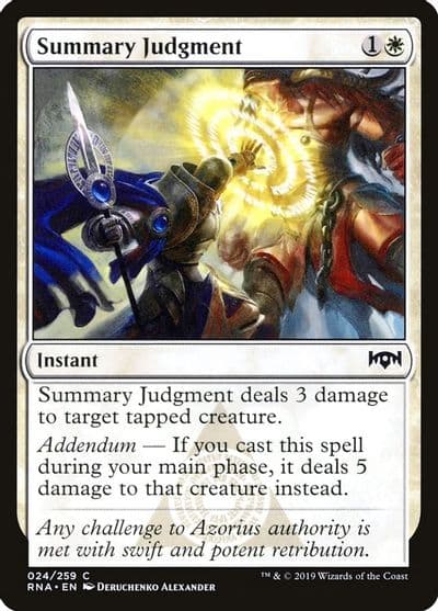 Summary Judgment Ravnica Allegiance Magic card