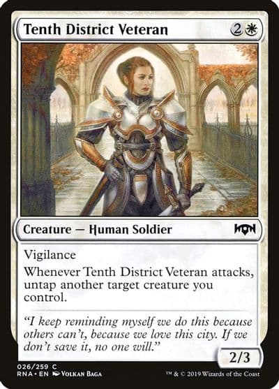 Tenth District Veteran Ravnica Allegiance Magic card