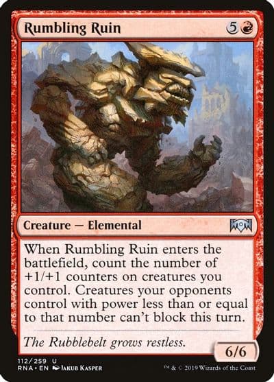 Rumbling Ruin Ravnica Allegiance Magic card