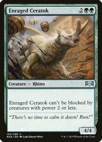 Enraged Ceratok Ravnica Allegiance Magic card
