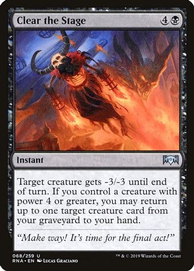 Clear the Stage Ravnica Allegiance Magic card