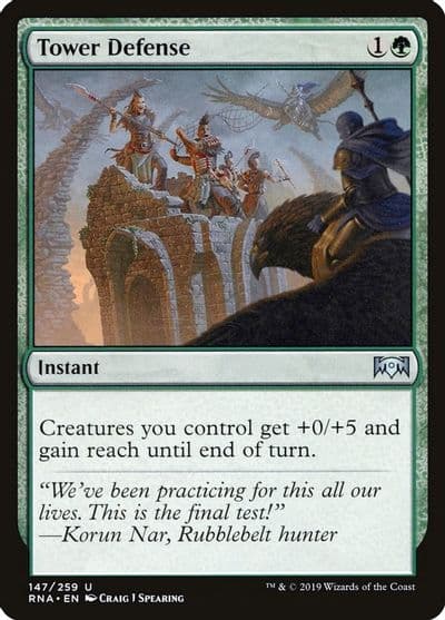 Tower Defense Ravnica Allegiance Magic card