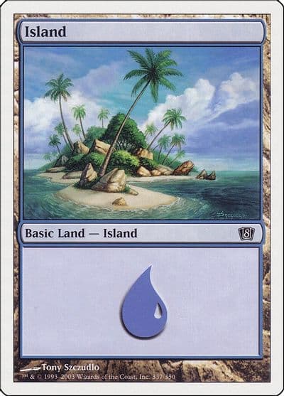 Island 337 8th Edition Magic card