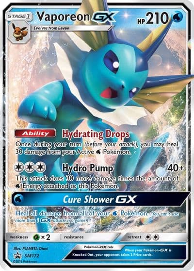 Vaporeon GX - SM172 SM Promos Pokemon card