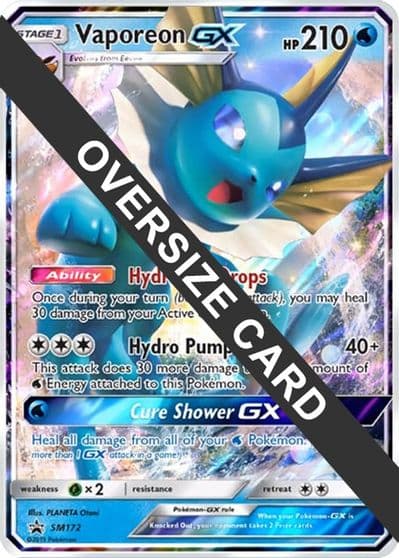Vaporeon GX - SM172 Jumbo Cards Pokemon card
