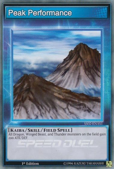 Peak Performance Speed Duel Decks: Duelists of Tomorrow Yu-Gi-Oh! card