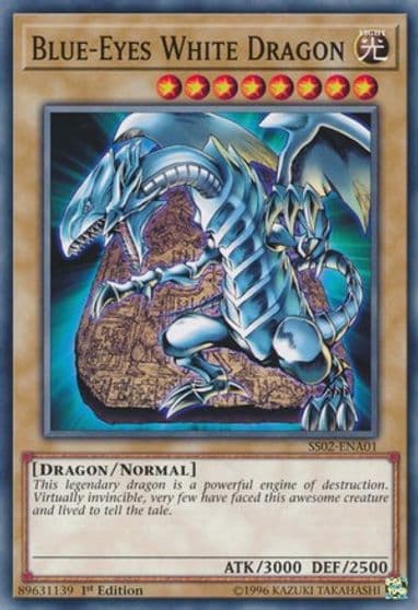 Blue Eyes White Dragon Speed Duel Decks: Duelists of Tomorrow Yu-Gi-Oh! card