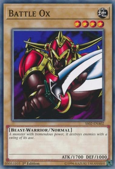 Battle Ox Speed Duel Decks: Duelists of Tomorrow Yu-Gi-Oh! card