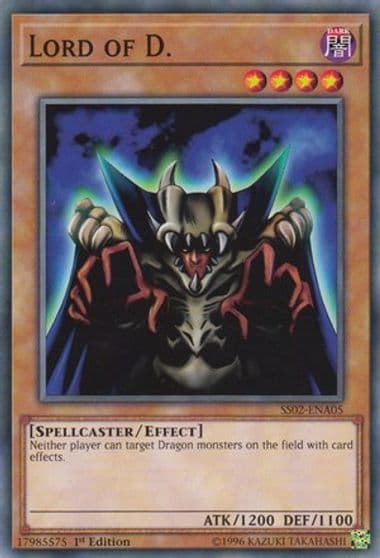 Lord of D Speed Duel Decks: Duelists of Tomorrow Yu-Gi-Oh! card