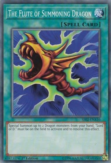The Flute of Summoning Dragon Speed Duel Decks: Duelists of Tomorrow Yu-Gi-Oh! card