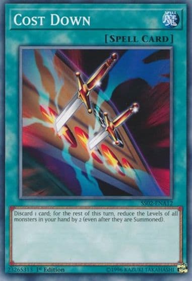 Cost Down Speed Duel Decks: Duelists of Tomorrow Yu-Gi-Oh! card