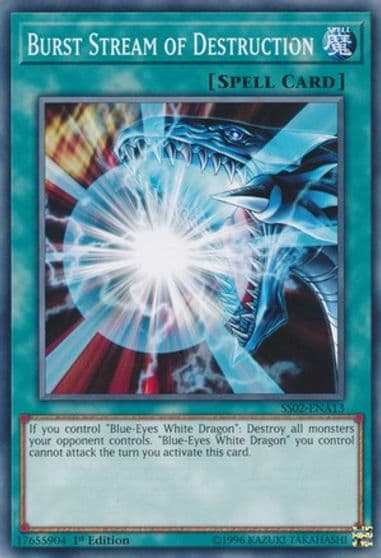 Burst Stream of Destruction Speed Duel Decks: Duelists of Tomorrow Yu-Gi-Oh! card