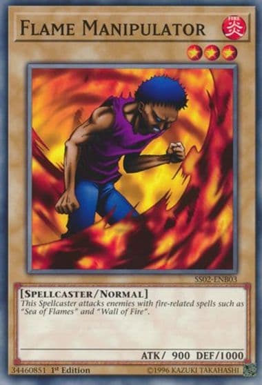 Flame Manipulator Speed Duel Decks: Duelists of Tomorrow Yu-Gi-Oh! card