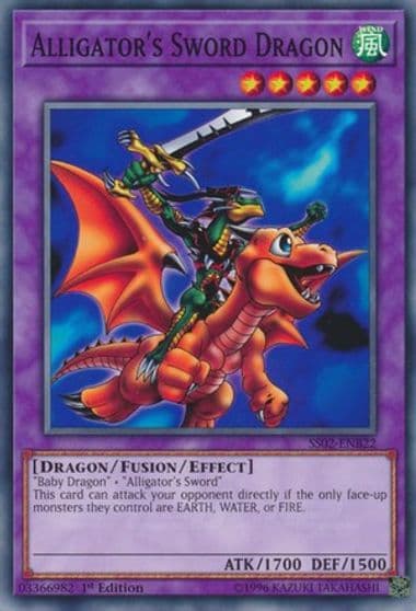 Alligators Sword Dragon Speed Duel Decks: Duelists of Tomorrow Yu-Gi-Oh! card