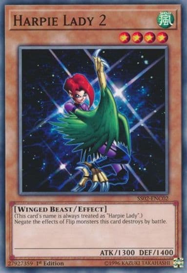 Harpie Lady 2 Speed Duel Decks: Duelists of Tomorrow Yu-Gi-Oh! card