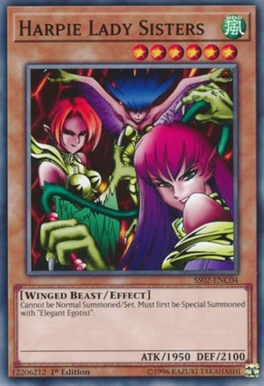 Harpie Lady Sisters Speed Duel Decks: Duelists of Tomorrow Yu-Gi-Oh! card