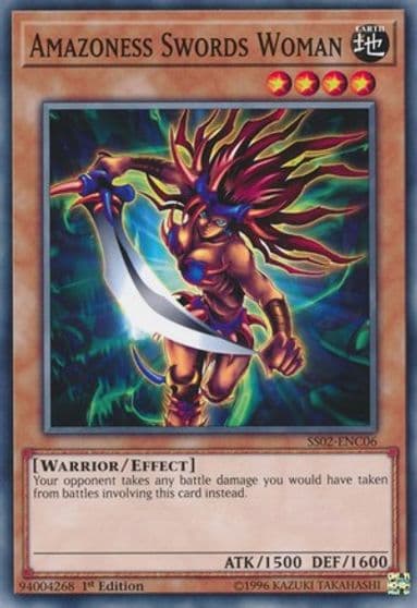 Amazoness Swords Woman Speed Duel Decks: Duelists of Tomorrow Yu-Gi-Oh! card