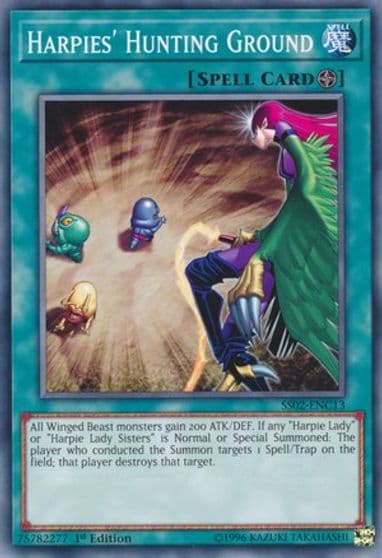 Harpies Hunting Ground Speed Duel Decks: Duelists of Tomorrow Yu-Gi-Oh! card