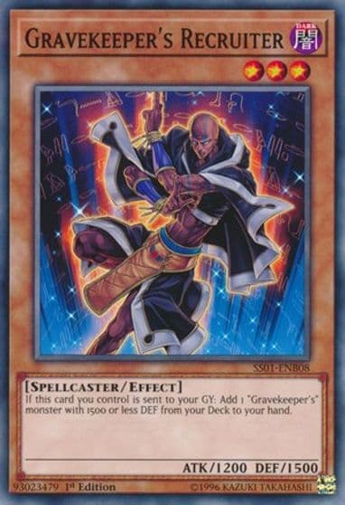 Gravekeepers Recruiter Speed Duel Decks: Destiny Masters Yu-Gi-Oh! card